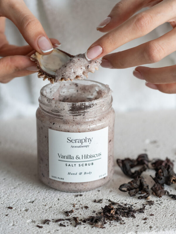 VANILLA & HIBISCUS HAND - BODY SCRUB   % 100 PURE